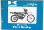 Kawasaki KL250 A parts list (1848z), Motoren, Ophalen of Verzenden, Kawasaki
