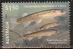 274 Australië 2025 Endangered Fresh Waterfish 18t, Verzenden, Gestempeld