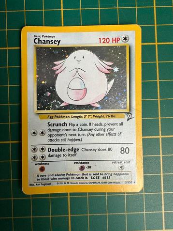 Chansey – Base Set 2 #3/130 (Holo Rare) beschikbaar voor biedingen