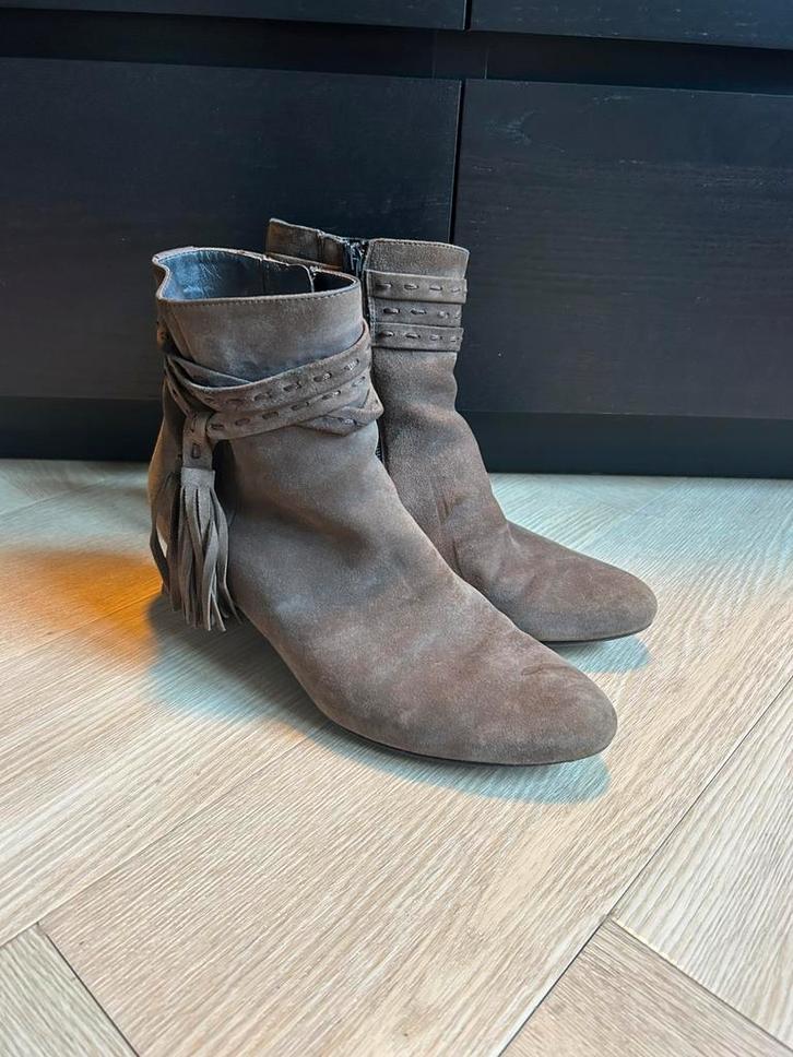 Enkellaarsjes bruin, maat 40.5, Hassia, Kleding | Dames, Schoenen, Zo goed als nieuw, Lage of Enkellaarzen, Bruin, Ophalen of Verzenden