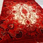 Vintage wol vloerkleed rood paisley ornament, Rood, Ophalen of Verzenden, Zo goed als nieuw