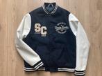 Tiffosi Baseball jas donker blauw wit maat s /164., Ophalen of Verzenden, Zo goed als nieuw, Jongen of Meisje, Jas