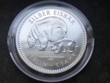 2017 Berlin eisbär - 1 oz silver in coincard - LAATSTE beschikbaar voor biedingen