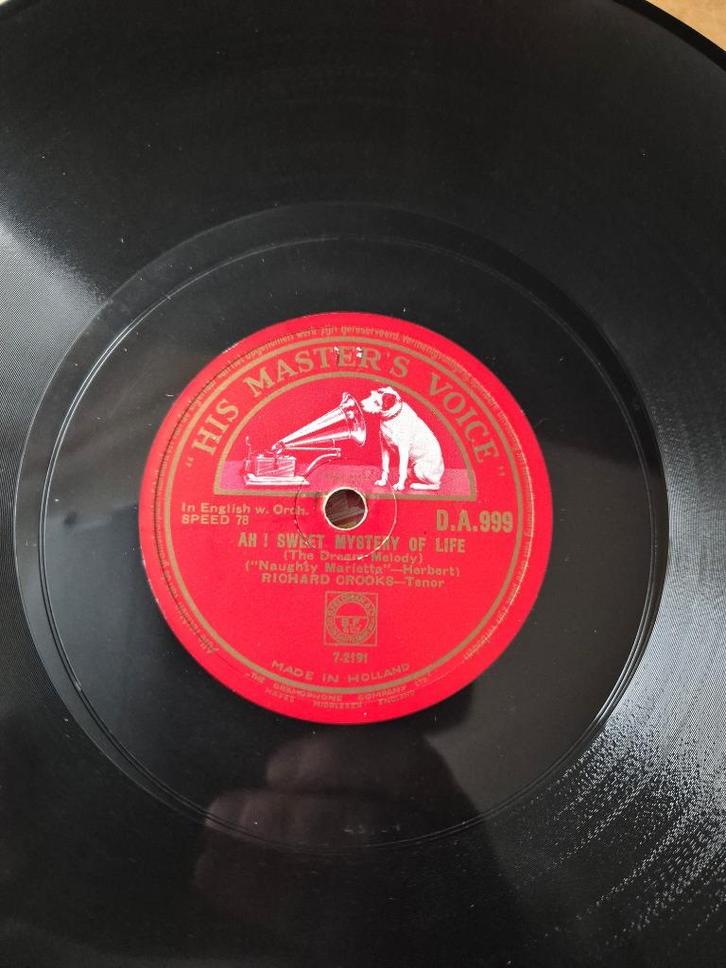 Richard Crooks – The Song of Songs / Ah! Sweet Mystery Of..., Cd's en Dvd's, Vinyl | Klassiek, Zo goed als nieuw, Romantiek, 10 inch