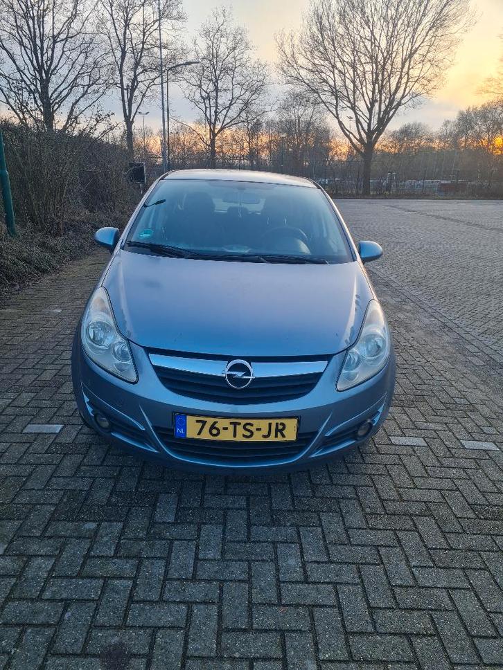 Opel Corsa 1.4 16V 5D 2007 Grijs, Auto's, Opel, Particulier, Corsa, ABS, Airbags, Airconditioning, Bluetooth, Centrale vergrendeling