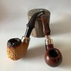 2 x K&P Peterson pijp Ierland Meerschuim / Sterling zilver, Ophalen of Verzenden, Gebruikt, (Water)pijp