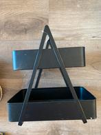 Metalen mand twee laags, gebruikt als fruitschaal, Huis en Inrichting, Ophalen of Verzenden, Zo goed als nieuw