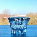 Kandelaar Hadeland IJspegel 1970’s Vintage, Ophalen of Verzenden, Kristal
