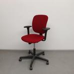 Rode (gestoffeerde) bureaustoel / kantoorstoel / werkstoel, Ophalen, Gebruikt, Rood