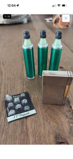St. Dupont aansteker zilver met goud /vintage, Verzamelen, Rookartikelen, Aanstekers en Luciferdoosjes, Verzenden, Gebruikt
