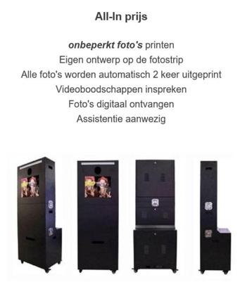 te huur photobooth met assistentie voor bruiloften / feesten