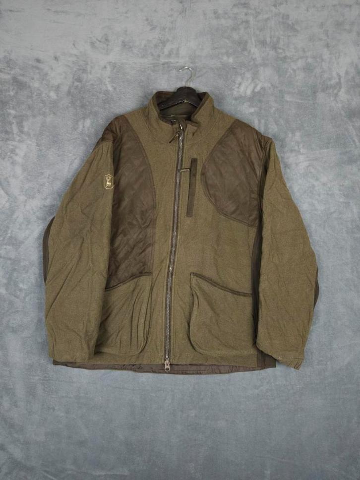 Deerhunter Fleece Jas Maat 3XL Groen Bruin Outdoor, Kleding | Heren, Jassen | Winter, Zo goed als nieuw, Overige maten, Bruin