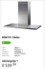 Beko BSW 91i  Afzuigkap Nieuw nog in doos !!!, Ophalen, Nieuw, Vrijstaand, 200 tot 400 m³ per uur