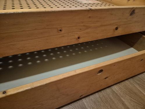 Sterk Eenpersoons Bed met lades, Huis en Inrichting, Slaapkamer | Matrassen en Bedbodems, 90 cm, 200 cm, Eenpersoons, Ophalen