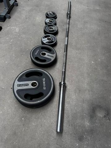 85kg Sidea Rubberen Pu Gewichten , Olympische Barbell beschikbaar voor biedingen