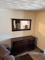 Koloniale  dressoir en spiegel, Huis en Inrichting, Kasten | Televisiemeubels, Ophalen, Gebruikt, 100 tot 150 cm, Minder dan 100 cm