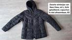 Zwarte winterjas, maat L, van New View, Zwart, Maat 42/44 (L), Ophalen of Verzenden, New View