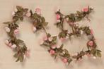 Mooie Decoratie hanger, Rozen Guirlande slinger rose roosjes, Nieuw, Roosjes, Ophalen of Verzenden