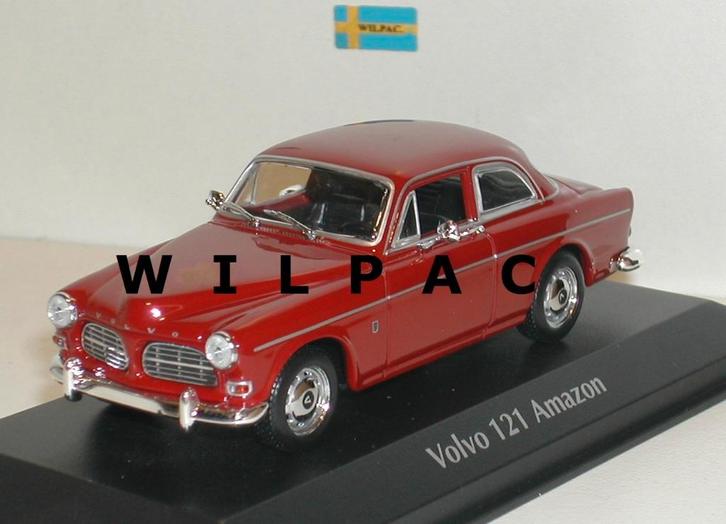 Volvo . Amazon 1:43 rood. Maxichamps mal van. Minichamps ., Hobby en Vrije tijd, Modelauto's | 1:43, Nieuw, Auto, MiniChamps, Ophalen of Verzenden