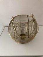 Windlicht goudkleur Nieuw, Huis en Inrichting, Woonaccessoires | Kandelaars en Kaarsen, Ophalen, Nieuw