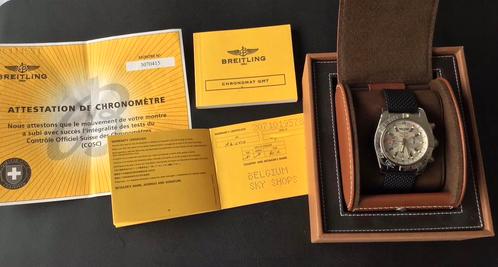 Breitling chronomat gmt 47mm, Sieraden, Tassen en Uiterlijk, Horloges | Heren, Zo goed als nieuw, Polshorloge, Breitling, Staal