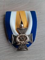 zilver verguld medaille Officierskruis 15 jaar trouwe dienst, Lintje, Medaille of Wings, Ophalen of Verzenden, X, Nederland
