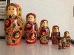 7- delige hele grote Matroesjka set Vintage Kerst Kerstmis, Antiek en Kunst, Curiosa en Brocante, Ophalen of Verzenden