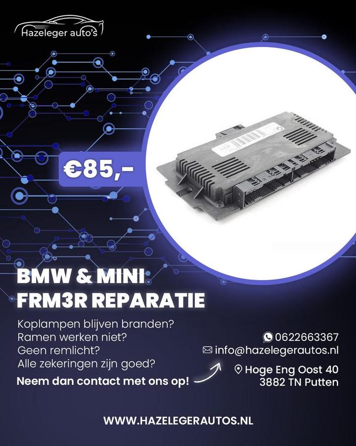 BMW & MINI FRM Module Reparatie – €85,-, Auto-onderdelen, Elektronica en Kabels, BMW, Ophalen of Verzenden