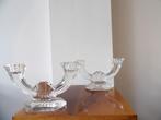 Art Deco Kandelaars Val St Lambert kristal, Ophalen of Verzenden, Kristal