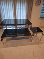Zwart Zilveren Tafelset - Modern Barok Design, Huis en Inrichting, Tafels | Eettafels, Ophalen, 100 tot 150 cm, Zo goed als nieuw