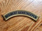 Straatnaam gvt Regiment Genietroepen, Ophalen of Verzenden, Landmacht, Nederland, Embleem of Badge