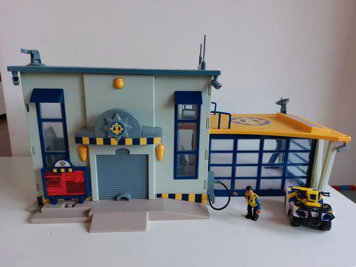 Brandweerman Sam politiestation, Kinderen en Baby's, Speelgoed | Speelgoedvoertuigen, Gebruikt, Ophalen of Verzenden