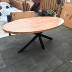 Nieuwe mango houten eettafel 180x90 met zwarte spinpoot |#12, Ophalen
