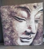 Boeddha canvas Juul 80x80 cm, 75 tot 100 cm, Schilderij, Ophalen of Verzenden, 75 cm of meer