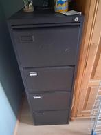 Archiefkast metaal met 4 laden incl mapoen, Huis en Inrichting, Kasten | Roldeurkasten en Archiefkasten, Ophalen, Minder dan 50 cm