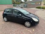 Opel Corsa 1.4 16V 5D 2007 Zwart, Auto's, Opel, Voorwielaandrijving, 4 cilinders, Zwart, Origineel Nederlands