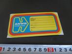 sticker ANWB reisbureau  label  koffer *, Ophalen, Zo goed als nieuw, Bedrijf of Vereniging