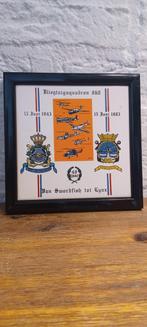 Vliegtuigsquadron 860 40 jaar 1943-1983 wandtegel, Embleem of Badge, Nederland, Luchtmacht, Ophalen of Verzenden