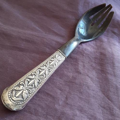 Sumatra Indonesië Antieke Slaschep Zilver en Hoorn RIAU, Antiek en Kunst, Antiek | Goud en Zilver, Zilver, Ophalen of Verzenden