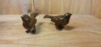 2 MUSJES / BRONS / vogel, Nieuw, Info@huisentuindecoratiemarie.nl, Dierenbeeld, Huis en tuin decoratie Marie