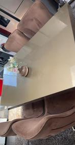 Luxe moderne eettafel + stoelen, Ophalen of Verzenden, Vier personen, Rechthoekig