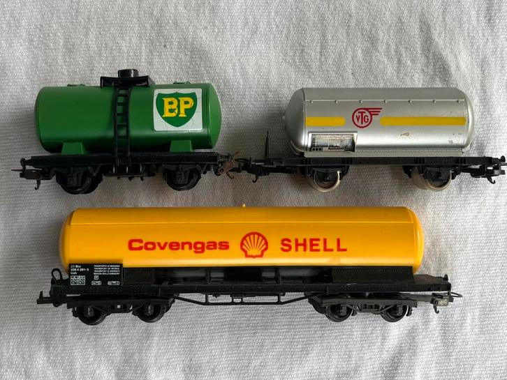 Lima ketelwagons BP/Shell/VTG, Hobby en Vrije tijd, Modeltreinen | H0, Zo goed als nieuw, Gelijkstroom of Wisselstroom, Lima, Ophalen of Verzenden