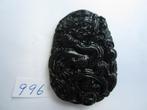 Amulet hanger van chinese jade 996 # Draak, Ophalen of Verzenden, Zo goed als nieuw, Groen, Steen of Mineraal