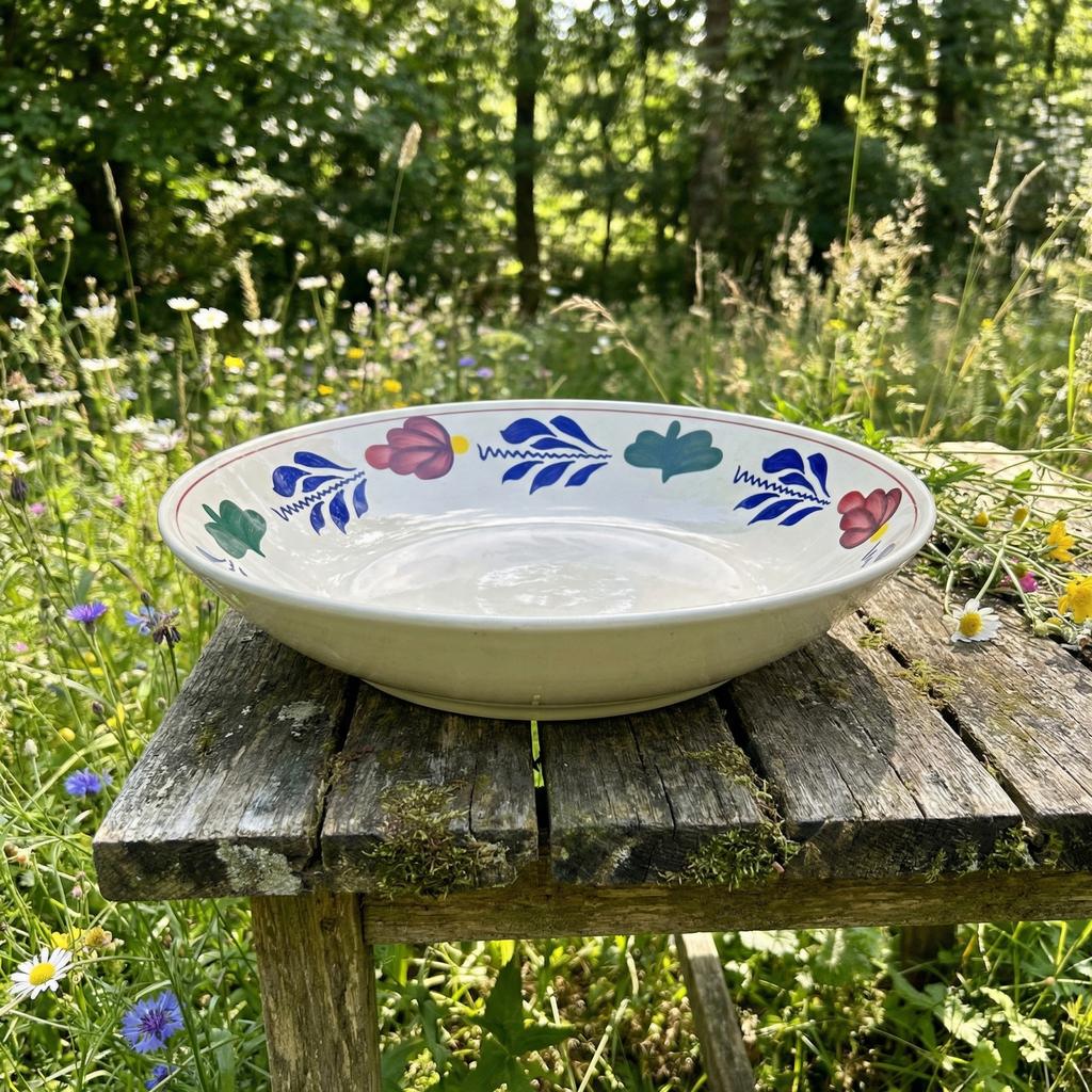 Grote boerenbont XXL rijstschaal by Boch, Huis en Inrichting, Keuken | Servies, Div, Ophalen of Verzenden, Div, Aardewerk