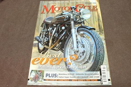 classic motorcycle februari 2009 Indian Velocette Matchless, Boeken, Motoren, Gelezen, Ophalen of Verzenden