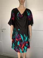 E170 Steps maat 42=L jurk jurkje zwart rood paars groen, Zwart, Maat 42/44 (L), Ophalen of Verzenden, Zo goed als nieuw