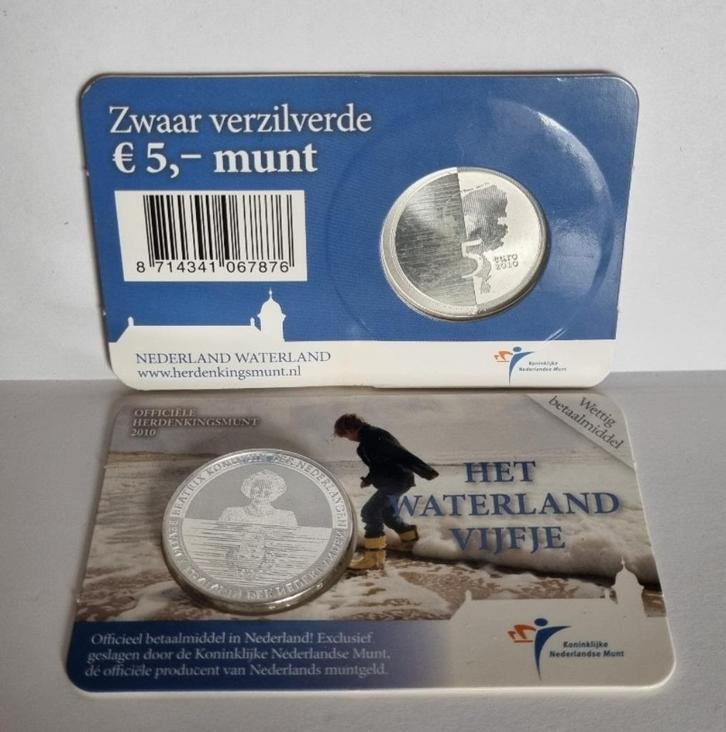 5 Euro coincard 2010 - Het Waterland Vijfje - UNC, Postzegels en Munten, Munten | Nederland, Euro's, Koningin Beatrix, Ophalen of Verzenden