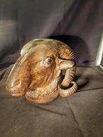 Giet ijzeren ramskop, Antiek en Kunst, Kunst | Beelden en Houtsnijwerken, Ophalen of Verzenden