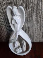 Aparte kerststal in vorm van een engel. Wit porcelein, Ophalen of Verzenden, Zo goed als nieuw