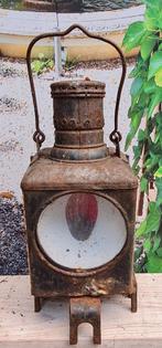 Antieke Duitse spoorweglamp/seinlamp, Ophalen